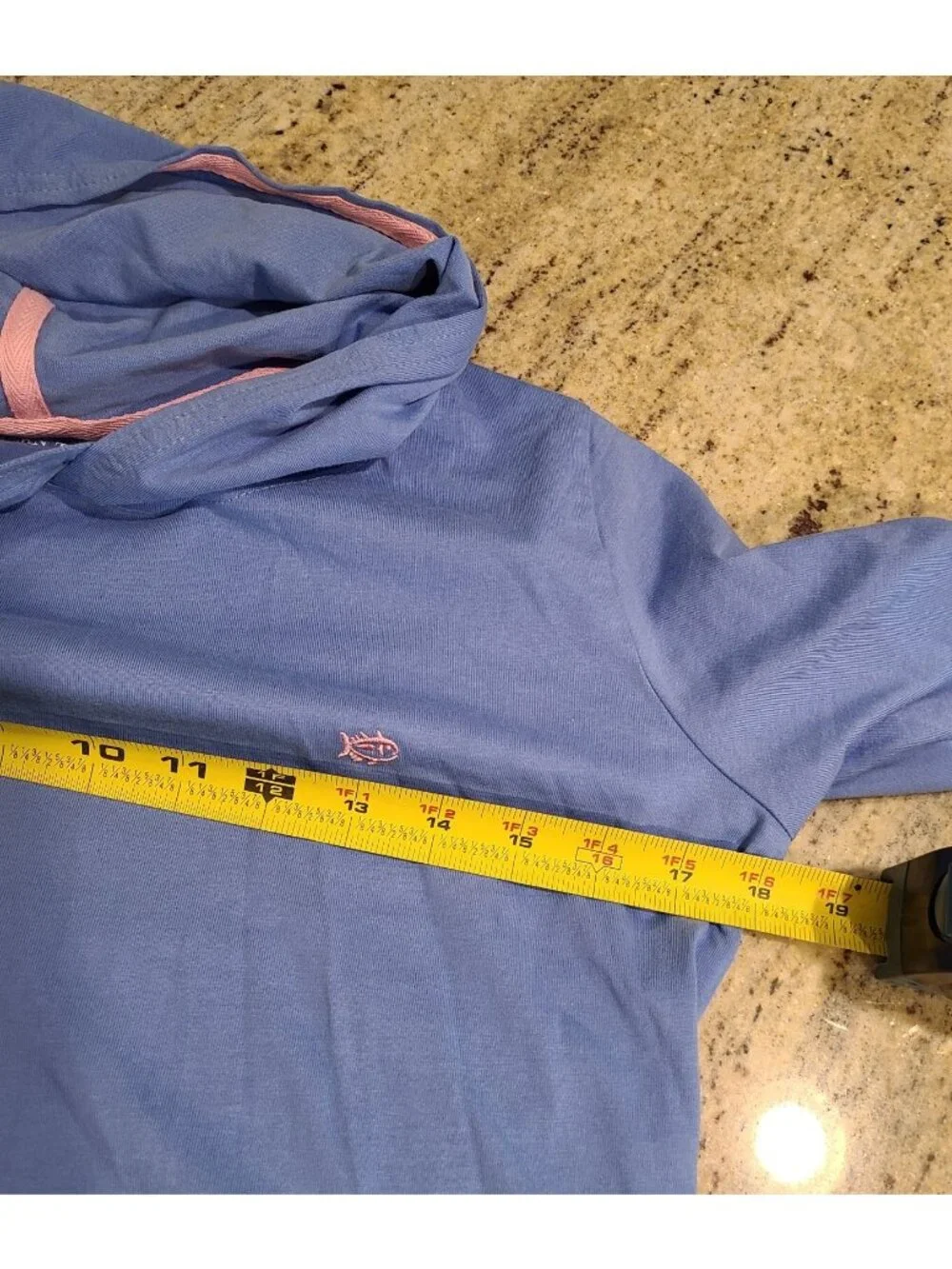 New! Southern Tide Size XS Dress Long Sleeve Hooded Blue Coverup Ultramarine